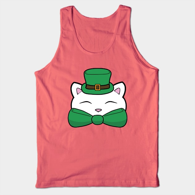 St Patrick cat Tank Top by Purrfect